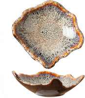 Artisanal Reactive Glaze Ceramic Bowl