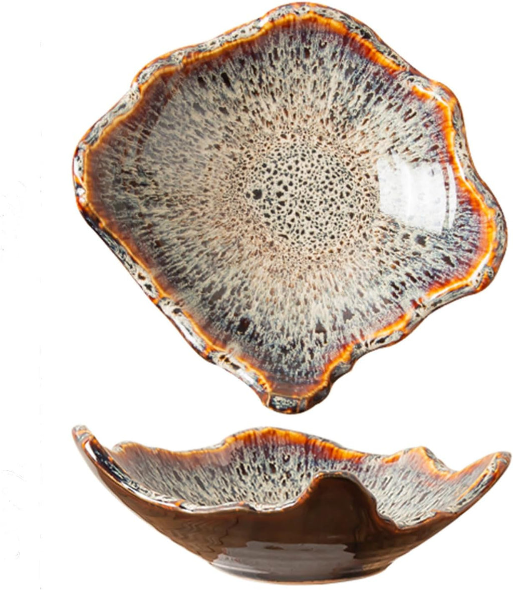 Artisanal Reactive Glaze Ceramic Bowl