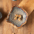Artisanal Reactive Glaze Ceramic Bowl